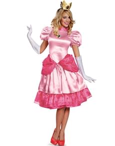 Déguisement de princesse Peach prestige pour femme