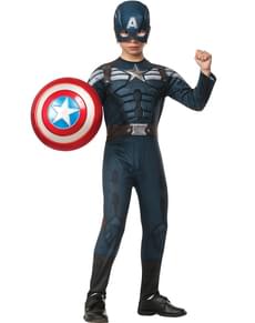 Captain America Winter Solider stealth suit costume for a boy
