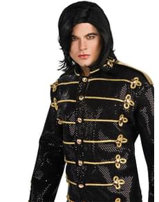 Peruca de Michael Jackson lisa preta