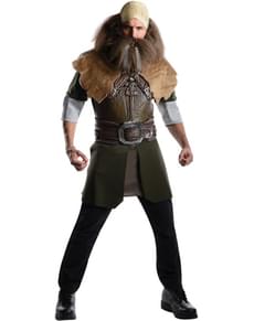 Dwalin dvergur Hobbit Óvænt ferðalög lúxus búning fyrir mann