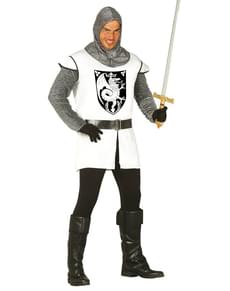 Mens White Medieval Knight Costume