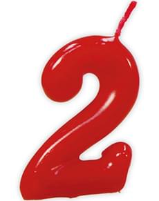 No. 2 Classic Birthday Candle