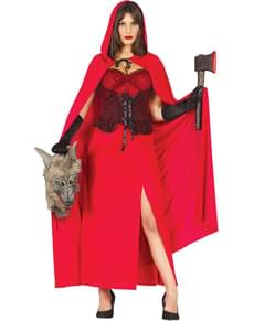 Costume da Cappuccetto Rosso Feroce da donna