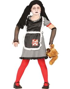 Girls Gothic Diabolic Doll Costume