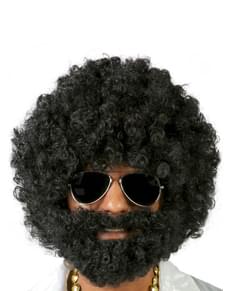 Perruque afro XXL marron 