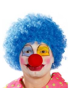 Peruca de palhaço azul para homem