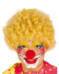 Peruca de palhaço loira para homem