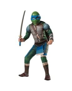 Leonardo Ninja Turtles Movie muscly costume for a boy