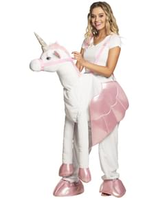 Ride On enhjørning kostume til voksne