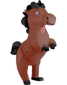 Opblaasbaar paard kostuum voor volwassenen