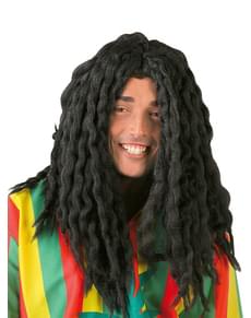 Peruca rastafari jamaicano preta