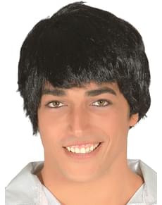 Peluca de hombre negra