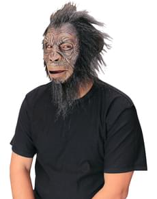 Mask schimpans med hår för vuxen