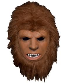 Werewolf mask with fur for kids
