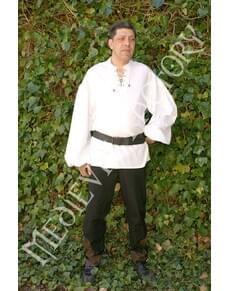 Camisa medieval sem colarinho
