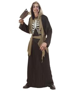 Déguisement de zombie osseux pour homme