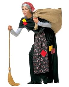 Gammal häxa med säck Maskeraddräkt