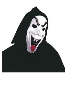 Diabolic Ghost Mask with Hood