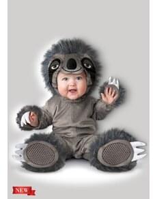 Fato de urso preguiçoso adorável para bebé