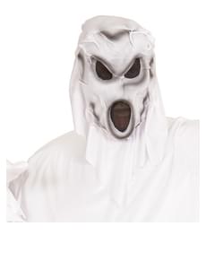Máscara de fantasma con capucha