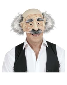 Gammal man med stor mustasch Mask