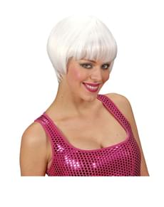 Peruca rave branca