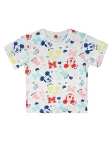 子供のためのミッキー＆ミニーマウス半袖Tシャツ - ディズニー