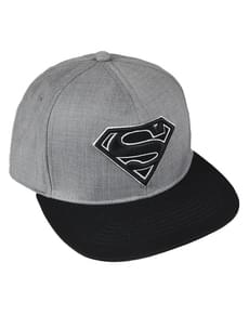 Gorra de Superman negra y gris para adulto