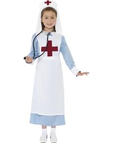 World War Nurse Costume for Kids