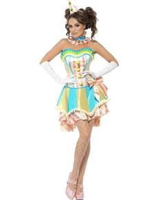 Disfraz de payasita vintage Fever para mujer