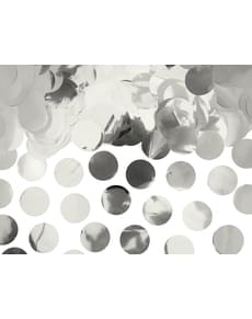 Confettis rond argenté pour la table - New Year & Carnival