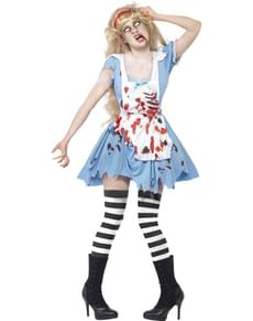 Costum Alice zombie pentru femeie