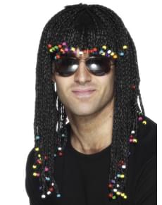 Black afro plaits wig