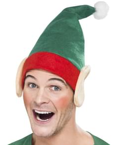 Gorro de elfo navideño para adulto