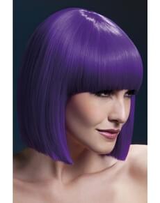 Pruik paars Lola