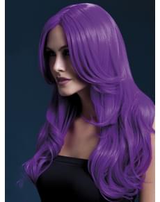 Purppuranvärinen Khloe peruukki