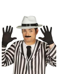 Guantes negros cortos