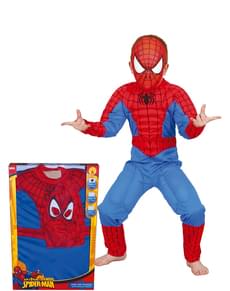 Costume da Spiderman muscoloso per bambino in scatola