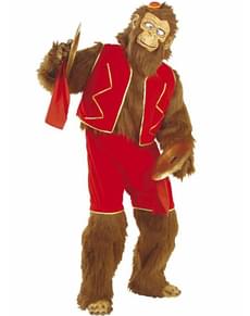 Fato de macaco com pratos para adulto