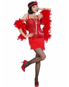 1920s red cabaret costume for a woman