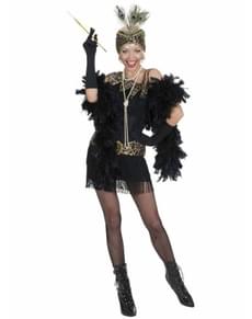 1920s black party costume for a woman