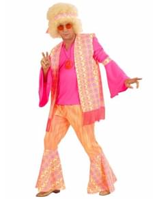 Fato de hippie love and fum para homem