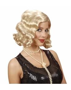 Peluca rubia años 20