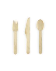 Holzbesteck Set 18-teilig - Woodland