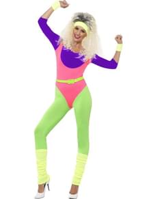 Disfraz chica gimnasta de los 80 para mujer