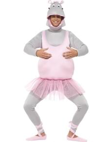 Costum de hipopotam dansator pentru adult