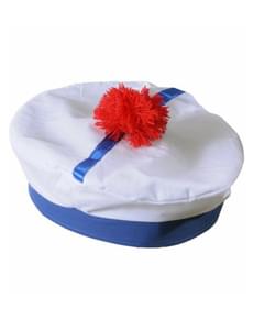 Béret blanc marin français