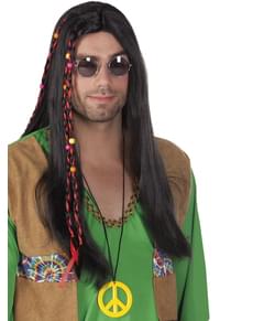 Peluca hippie para hombre