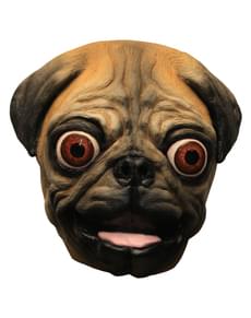 Máscara de perro Carlino de látex