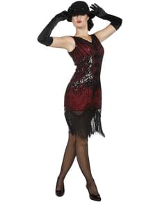 Fato charleston 20s elegante para mulher